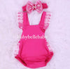 Baby Lace Ava Romper Set - Fuchsia Pink