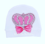 4pcs HRH Crown Set - Fuchsia Pink and Silver