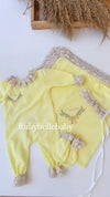 4pcs Welcome Home Baby Girl Floral Set - More colors