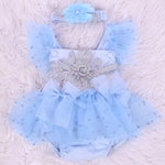 Baby Lace Romper Beaded Set - More Colors