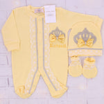 3pcs Princess Crown Set - Yellow/Silver
