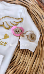 17pcs Angel Wings Embroidery Set - Pink/Gold