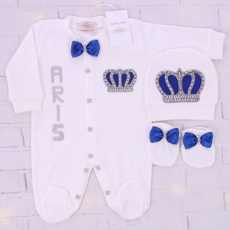 3pcs HRH Crown Set - Blue