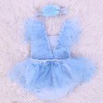 Baby Lace Romper Beaded Set - More Colors