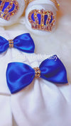 6pcs Baby Boy Tuxedo Set - Royal Blue/Gold