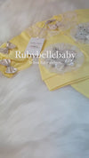 3pcs Jewel Crown Set - Yellow/White