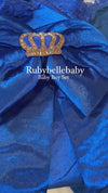6pcs HRH Crown Luxury Swaddle Set - Navy Blue