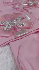 3pcs Butterfly Polka Set - Pink