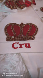4pcs HRH Crown Set - Red