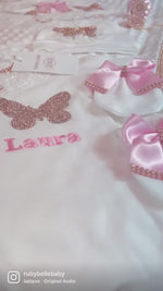 10pcs Newborn Baby Girl Butterfly Set - Light Pink