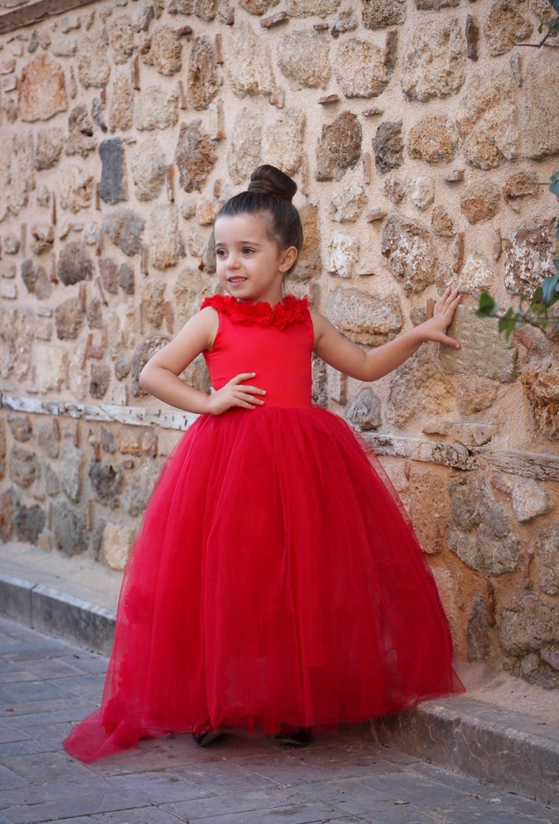 fiona red dress Fiona | Red Plunge-Neck Split Midi Dress Club L London