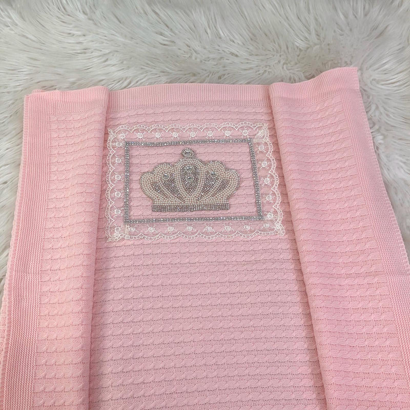 Dainty Square Princess Blanket - Jeweled - RUBYBELLEBABY
