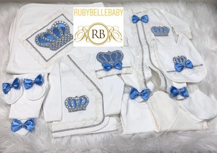 10pcs HRH Crown Set - Blue - RUBYBELLEBABY