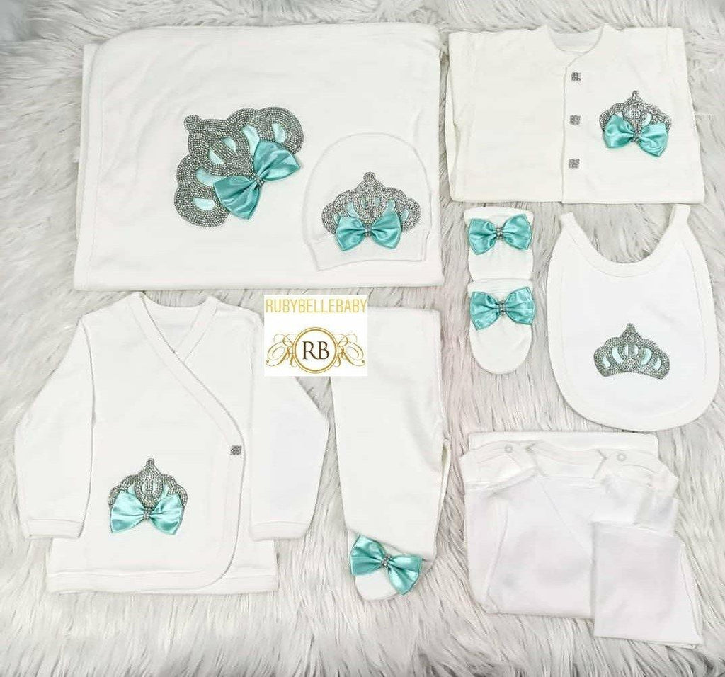 mint green newborn dress 10pcs Baby Girl Outfit Best Wrinkle-Free Travel Dresses Women - Summer Whites Size:XS / N0-2 Baby Dress