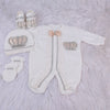 4pcs Infant Boy Outfit - Gold/Silver