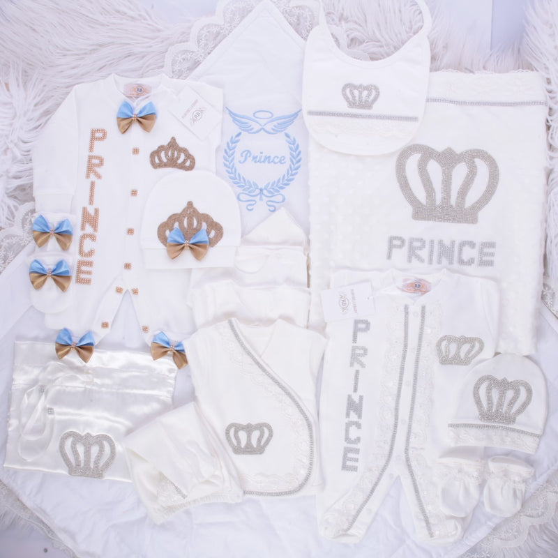 16pcs Royal Crown Set -White