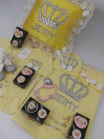 15pcs HRH Crown Paci Set - Yellow