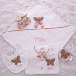 5pcs Butterfly Blanket Set  -  Blush