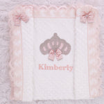 Luxury Bling Baby Princess Crown Blanket - Blush
