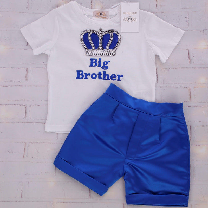 Big Brother T-Shirt and Short Set - Blue