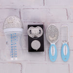 5pcs Bling Baby Bottle and Hair Grooming Set