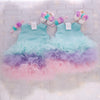 Kimona Girls Ruffle Dress Set -Mint/Pink