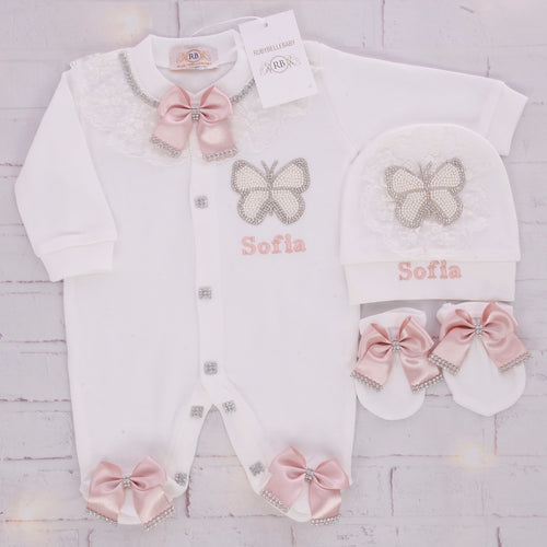 3pcs Butterfly Set - Blush