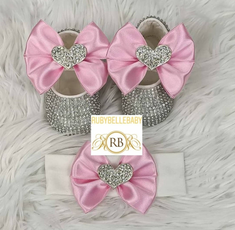 Heart Shoe Set - Pink
