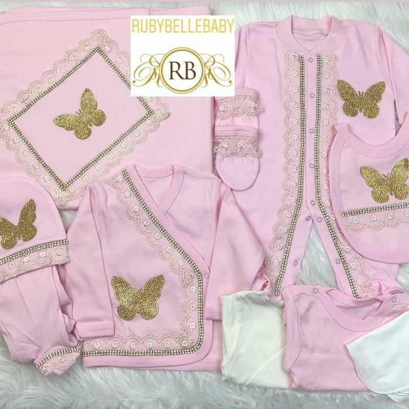 10pcs Butterfly Set - Pink - RUBYBELLEBABY