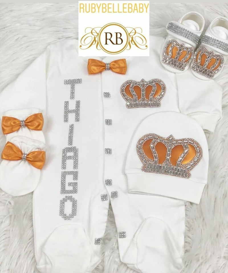 4pcs HRH Crown Set - Orange
