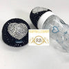 2pcs Heart Bling Baby Bottle Set - Black