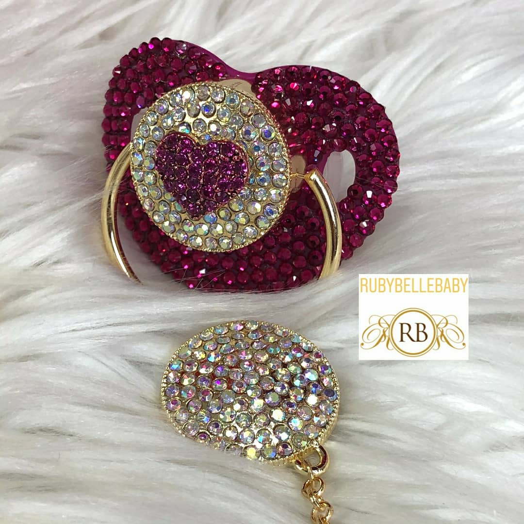 Bling Baby Pacifier Pink