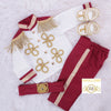 Marshall Royal Prince Charming Birthday Boy Outfit - Burgundy