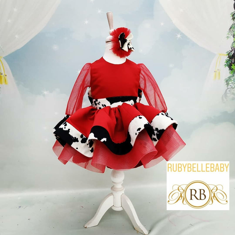 Cowgirl Milkmaid Dress - Red RUBYBELLEBABY Cowgirl Milkmaid Dress - Red RUBYBELLEBABY