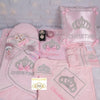 14pcs Princess Crown Bottle Set - Pink