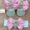 Swarvoski Princess Shoe Set - Pink - RUBYBELLEBABY