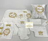 11pcs Embriodery Crown Set - Gold - RUBYBELLEBABY