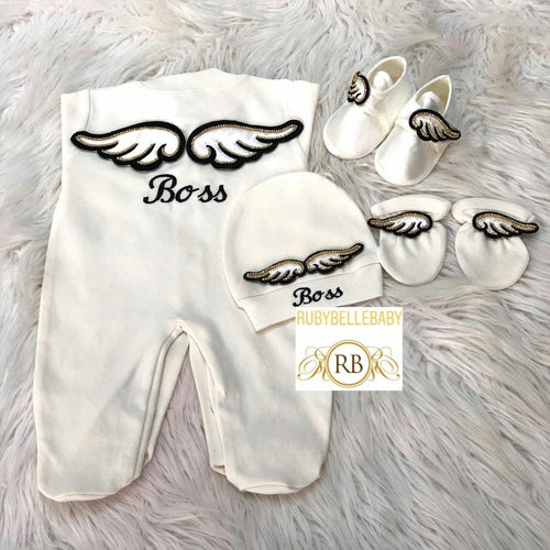 4pcs Angel Wing Embriodery Set - RUBYBELLEBABY