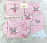 10pcs Butterfly Set - Pink/Silver - RUBYBELLEBABY