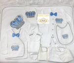 10pcs HRH Crown Set - Light Blue - RUBYBELLEBABY