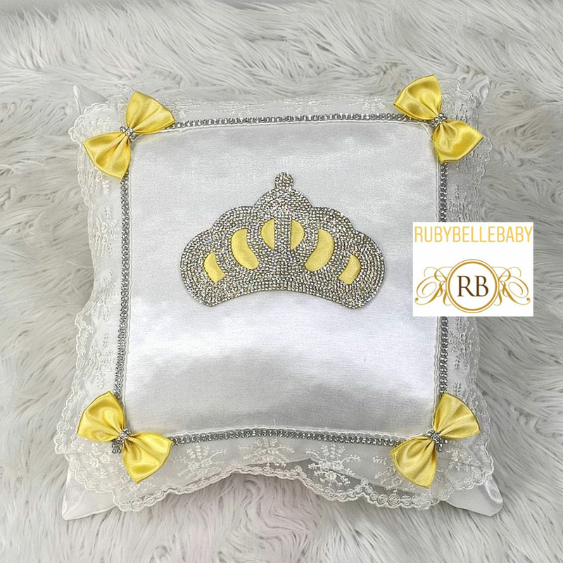 Princess Crown Pillow - Yellow