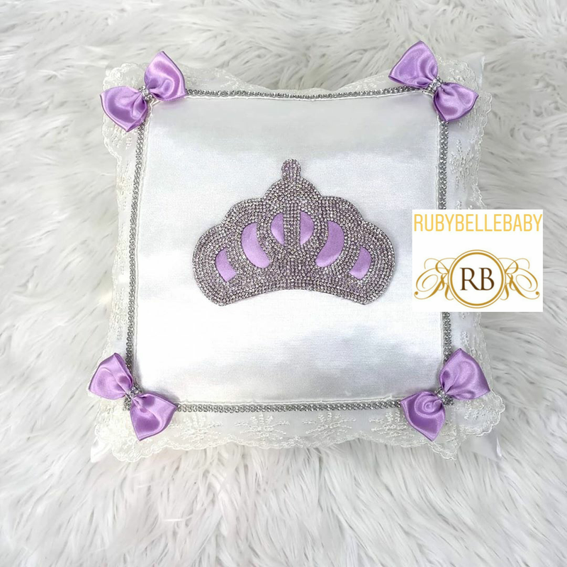 Princess Crown Baby Pillow - Lilac