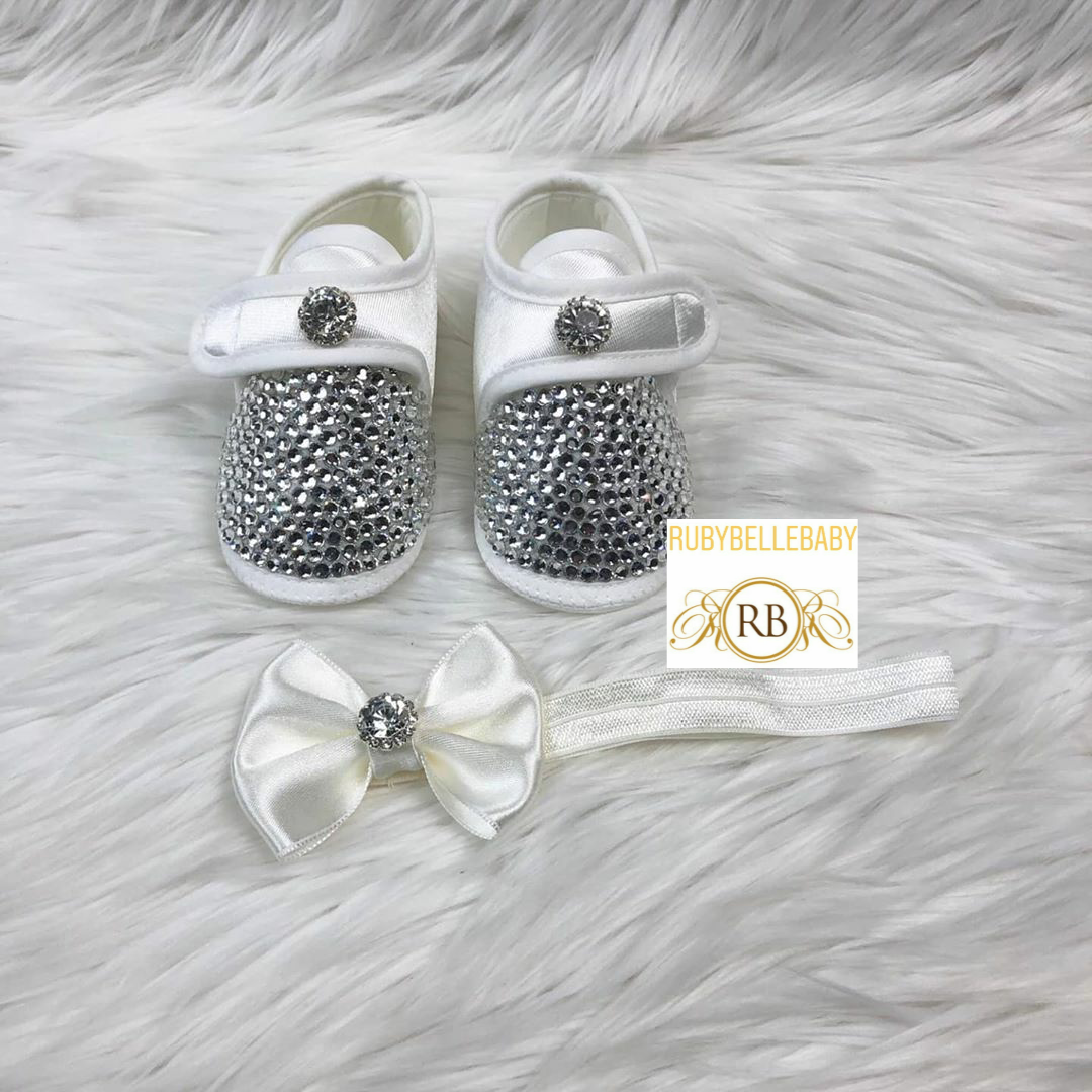 Baby Boy Prince Shoes White - Main Image