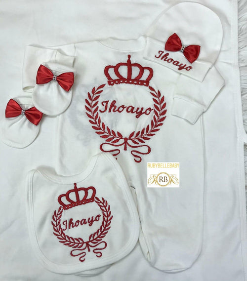 10pcs Embroidery Set - Red - RUBYBELLEBABY