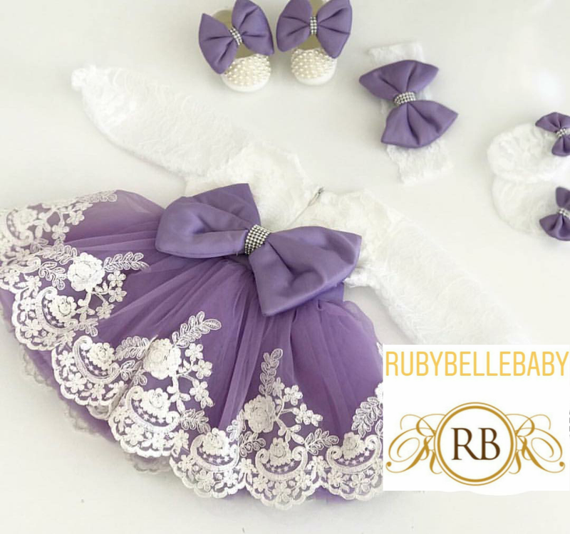 Ruth Infant Dress - Lilac