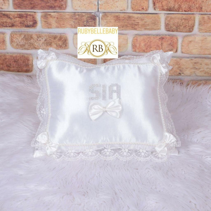 Personalized Princess Pillow - White - RUBYBELLEBABY