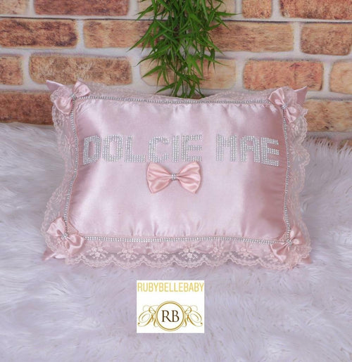 Personalized Princess Pillow - Pink - RUBYBELLEBABY