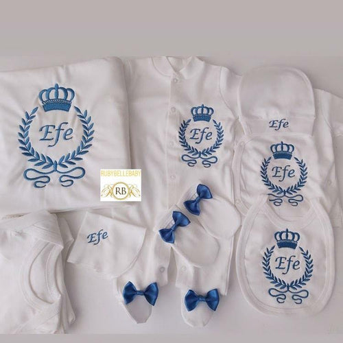 10pcs Embroidery Set - Blue - RUBYBELLEBABY