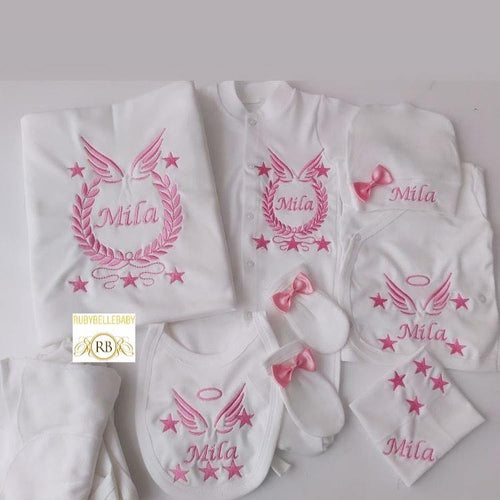 10pcs Embroidery Set - Pink - RUBYBELLEBABY