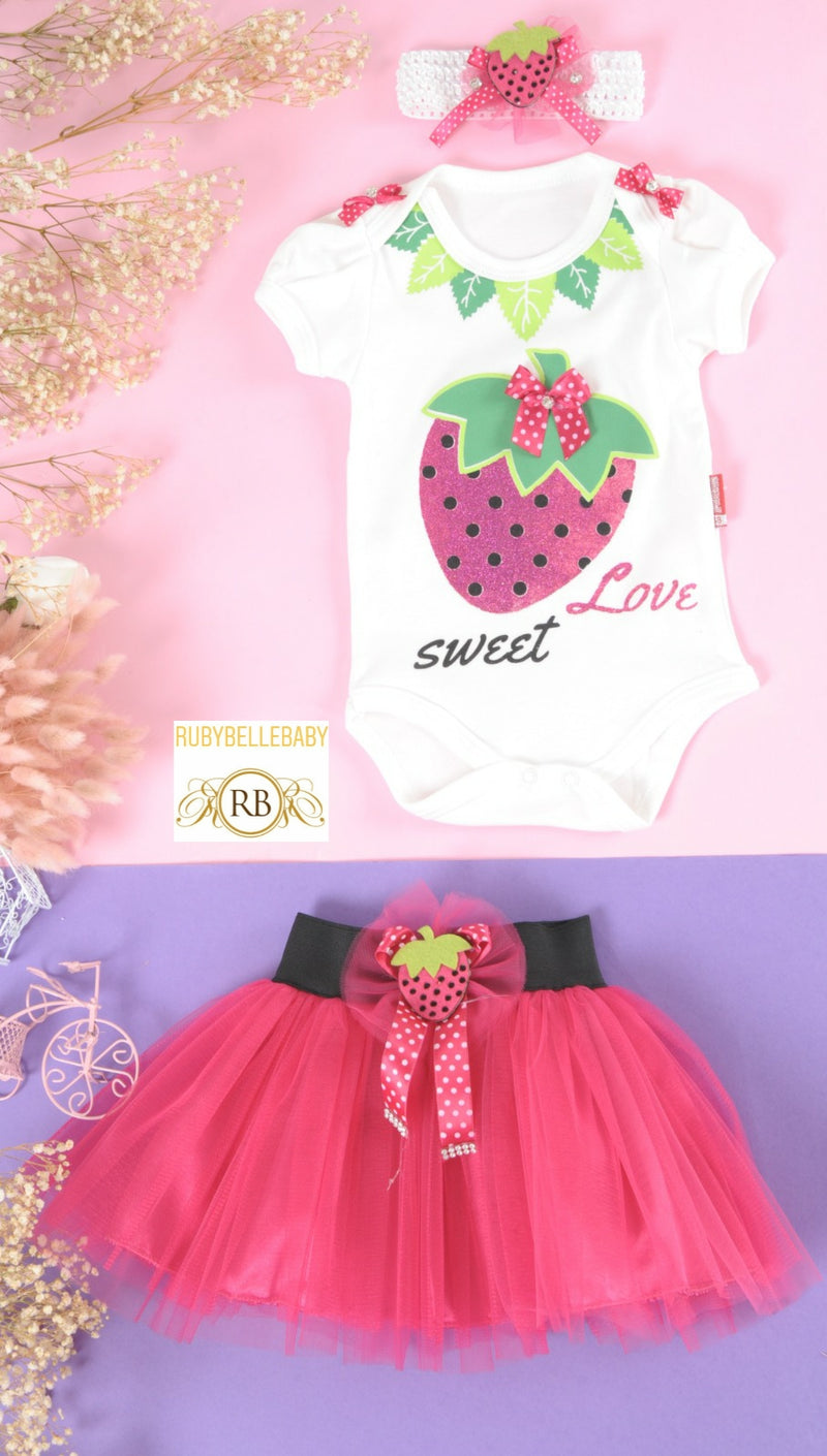 Sweet Love Summer Girl Set - Pink